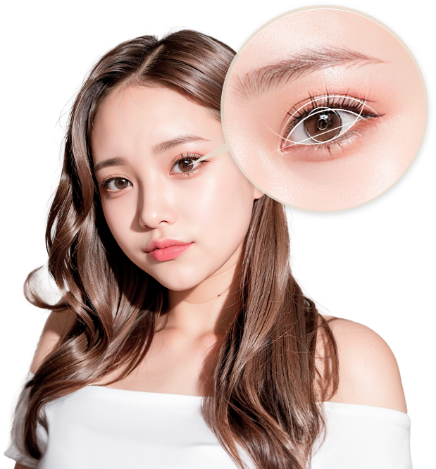 쌍커풀 모델 이미지