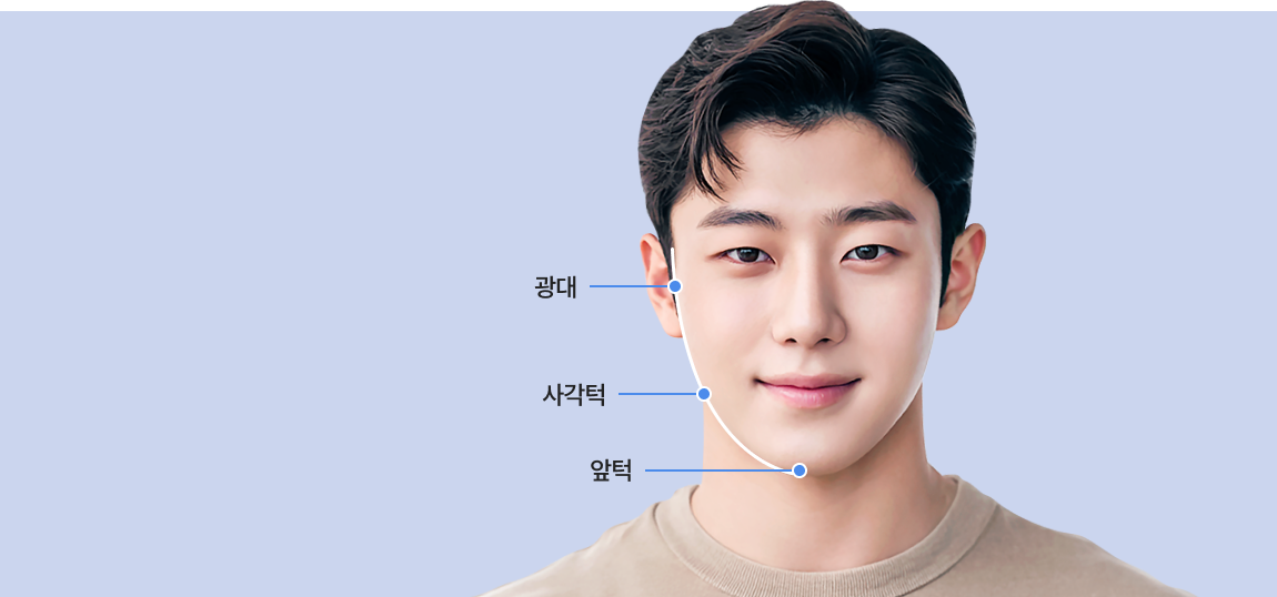 남자 안면윤곽 수술 정보 이미지