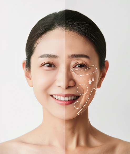 안면거상술 모델 이미지