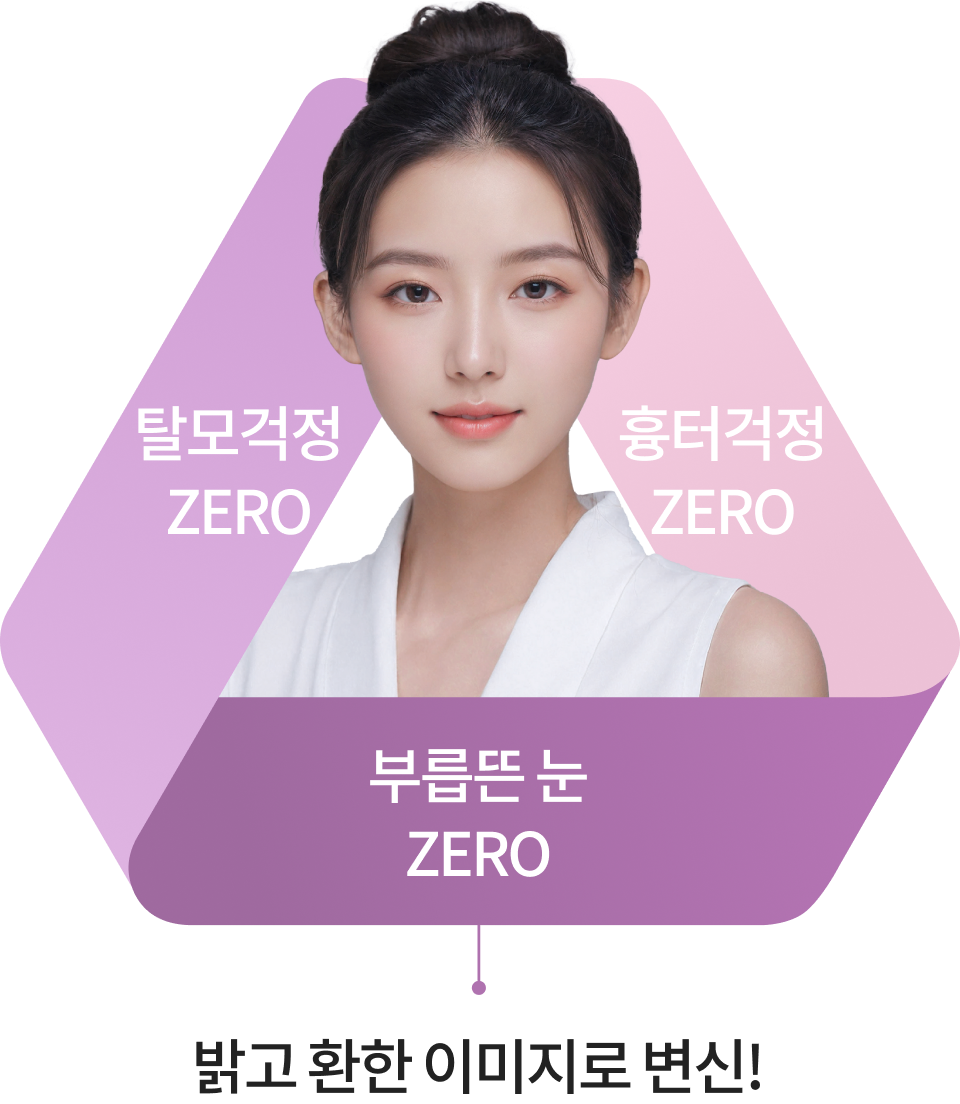 이마주름과 눈매 개선을 동시에! 3 ZERO미니이마리프팅