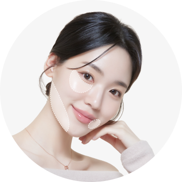 윤곽 실리프팅 솔루션 모델 이미지